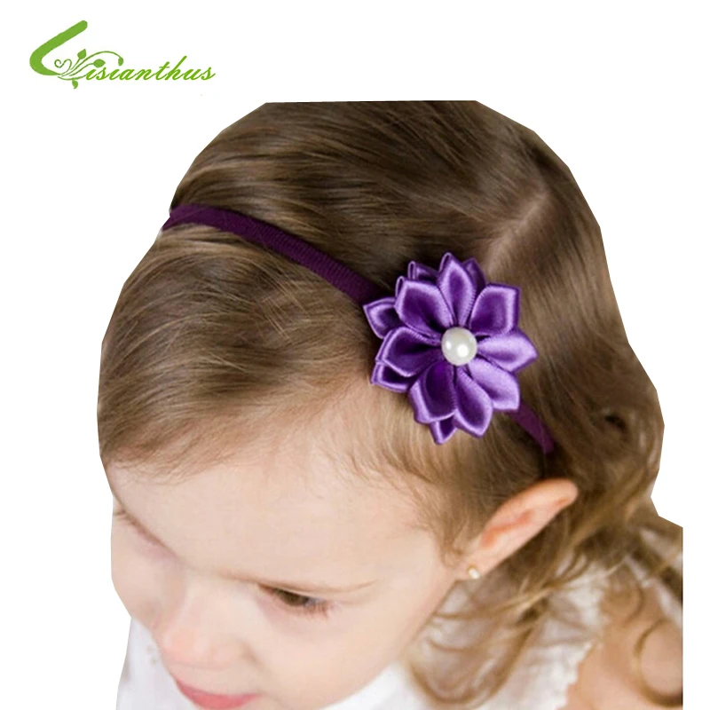 Baby Headbands Pearl Flower Hairbands Infant Baby Kids Girls Princess