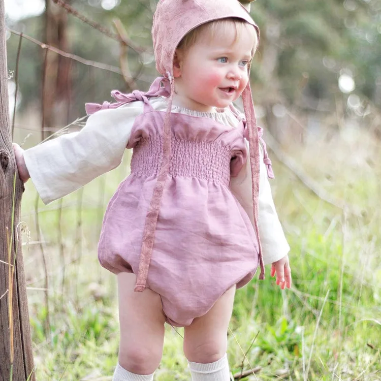 

Everweekend Baby Girls Ruffles Halter Summer Rompers Candy Gray Yellow Pink Color Summer Cute Toddler Baby Clothing
