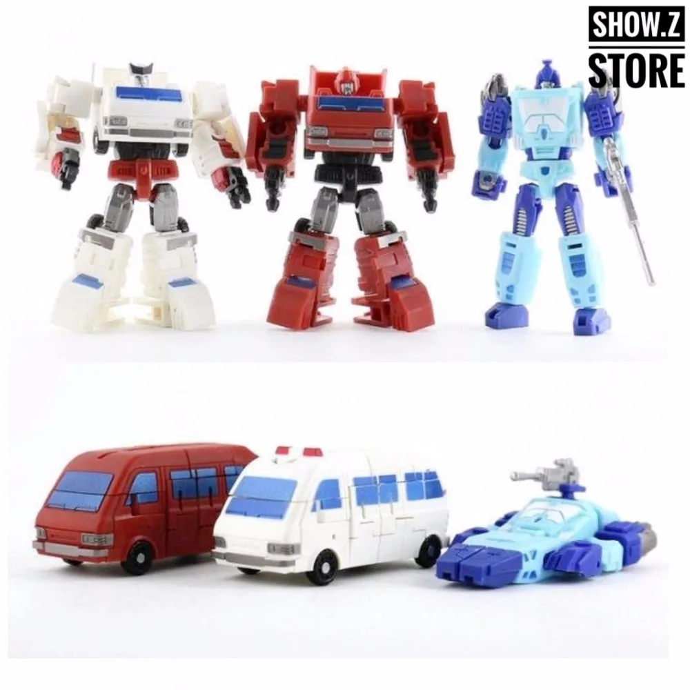 

[Show.Z Store] DX9 Toys War In Pocket X01 X02 X03 Campaigners Set of 3 Ironhide Iron Hide Ratchet Transformation Action Figure