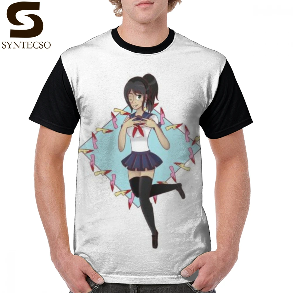 

Yandere T Shirt Yandere Dere Dere T-Shirt Print Classic Graphic Tee Shirt Plus size Man Awesome Polyester Short Sleeves Tshirt