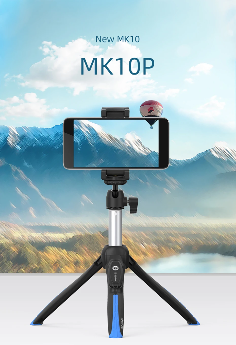 Benro Mefoto MK10 Bluetooth селфи палка штатив монопод 3 в 1 Автопортрет для iPhone huawei samsung Gopro 7 6 5