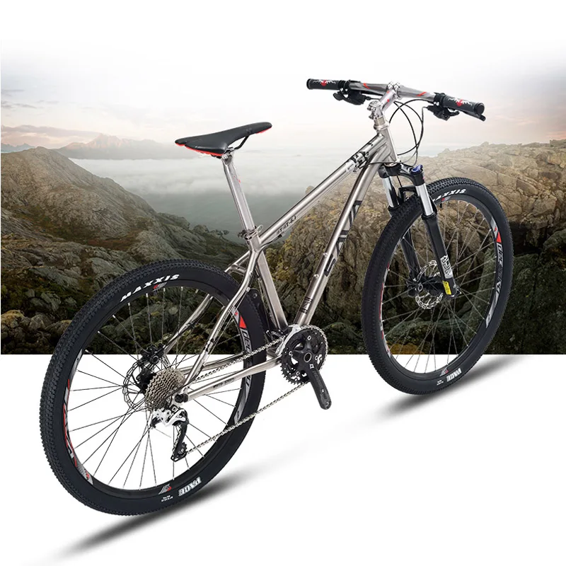 Perfect SAVA Titanium bicycle mountain bike Titanium frame bike 27.5 MTB mountain bike titanium mtb Ti material complete bicycle Deore 4