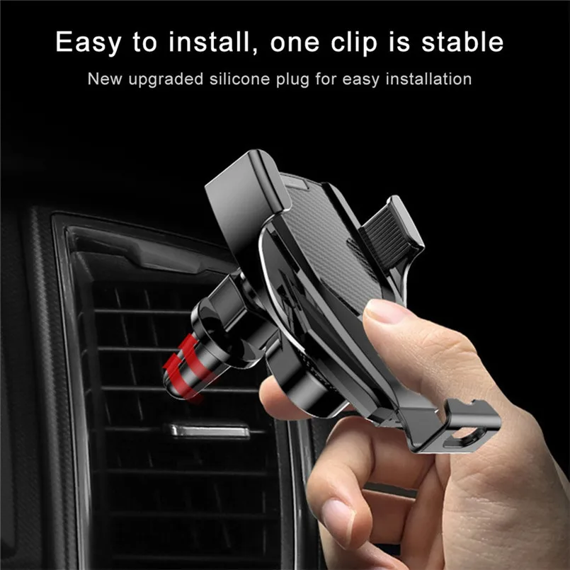 M8 Smart Car Wireless Charger Induction Phone Holder Fast Qi Wireless Standard Car Charger Mount For iPhone 40MAY0312