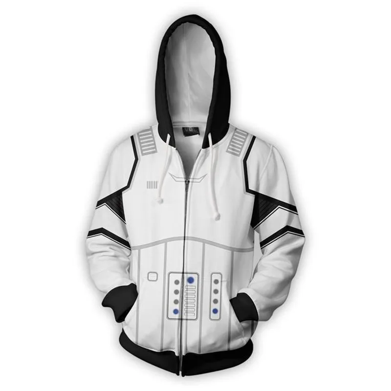 Movie Movie Star Wars Darth Vader Men Sweatshirts Hoodie Cosplay Costume Jackets Zipper Hoded