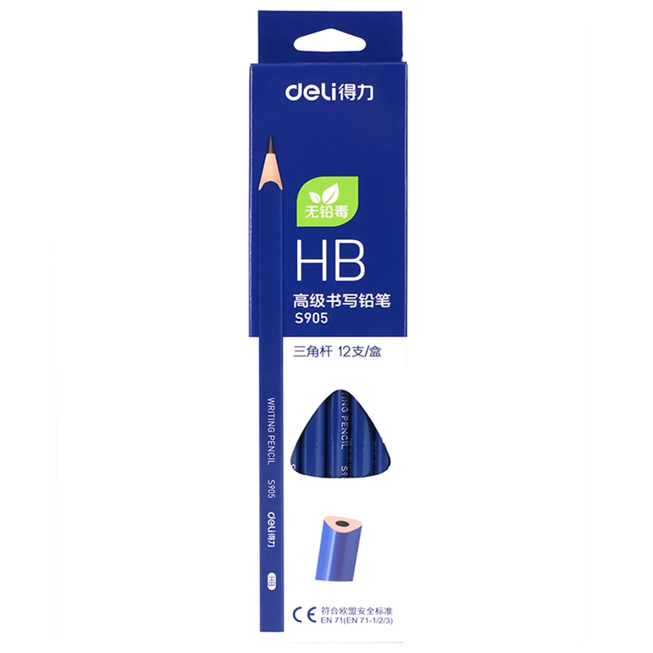 Lápis de Madeira Lápis para Estudante de Desenho Desenho e Escrita Deli 12 Pçs e lote Levar Lápis hb Madeira Suprimentos Stationery Office & School e Escrita 14 Madeira Lápis HB Madeira Suprimentos Stationery Office