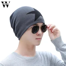 Зимняя шапка унисекс для взрослых, мужская шапка, вязаные шапки, однотонная бейсболка, мужские шапки, amzing