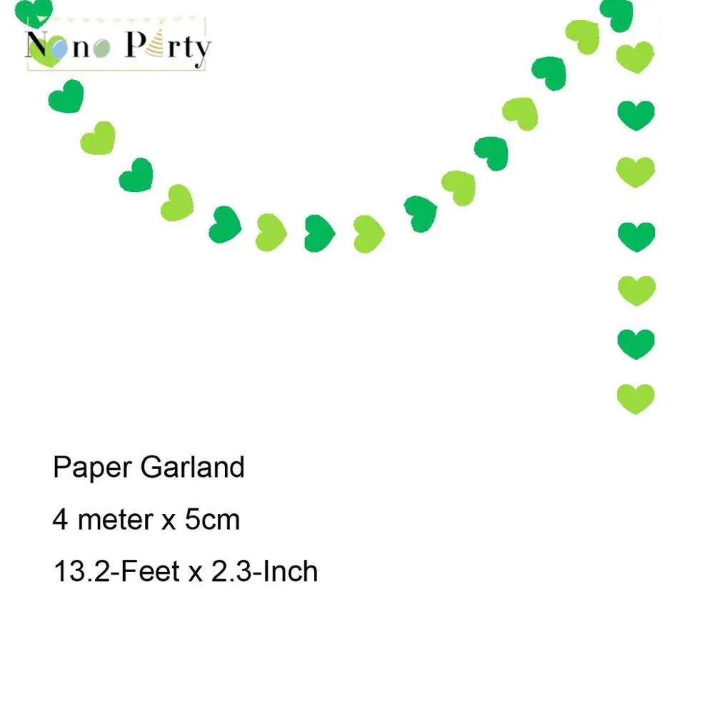 NONO средство для вечерние 5 шт./лот 4 метра бумажные гирлянды флажки для свадебного приема баннер Decoras круглая бумага Гирлянда домашний декор JY-017 - Цвет: B02