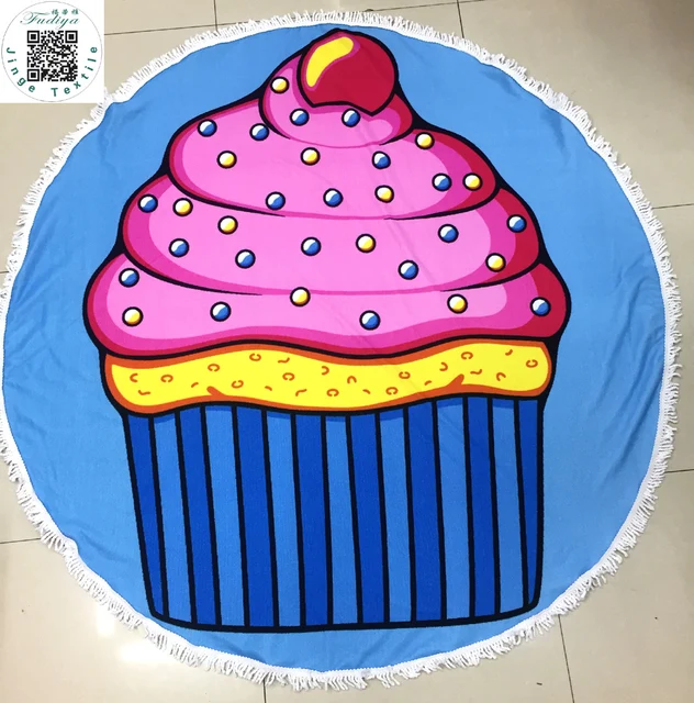 86 44 De Réduction150 Cm Nouvelle Serviette De Plage Ronde Géométrique Imprimé Microfibre Douche Serviettes Cercle Bohême Serviettes De Bain