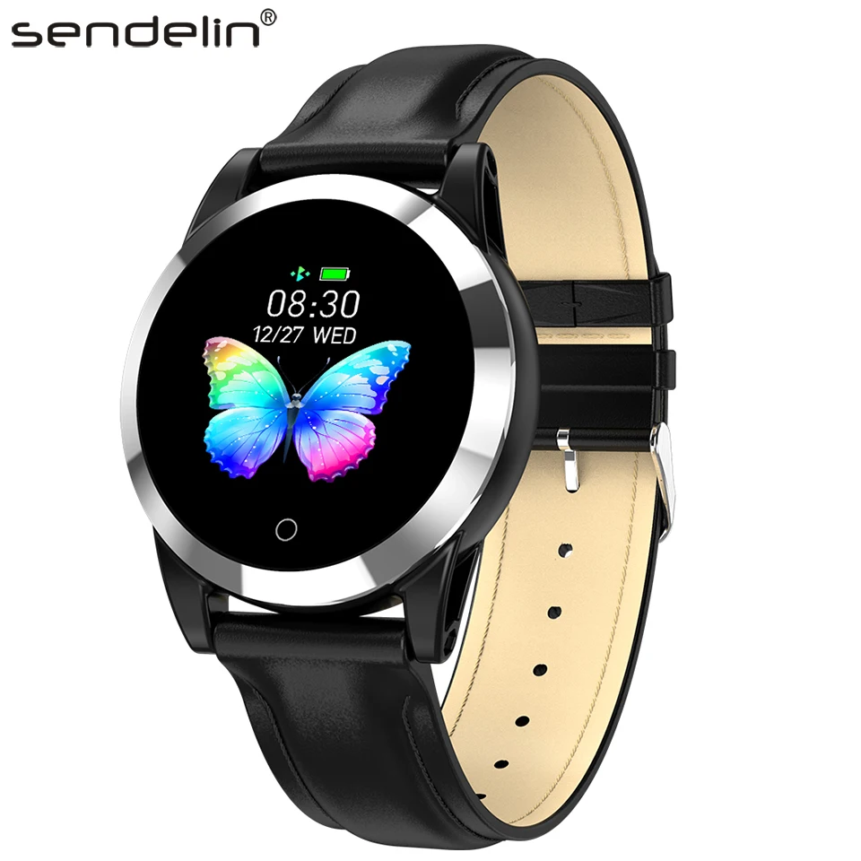

Smart watch wristband PPG ECG measurement IP68 waterproof silicone belt leather belt men women fitness bracelet sports tracker