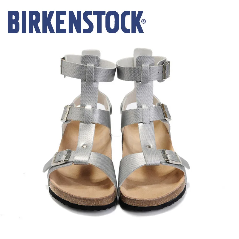 

Birkenstock women Roma sandals summer Beach Outdoor Sandals Birkenstock soft Slippers leather Flip Flop Sandalias mujer EU36-40