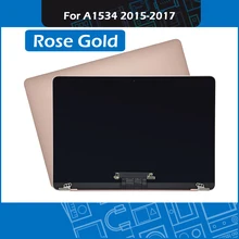 Rose Gold Laptop Complete Display Assembly for Macbook Retina 12″ A1534 LCD Screen Assembly 2015 2016 2017
