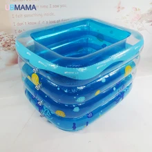 4-й пол изоляционный надувной квадратный пластиковый безопасный нижний надувной новорожденный детская ванна бассейн 115*100*68 см