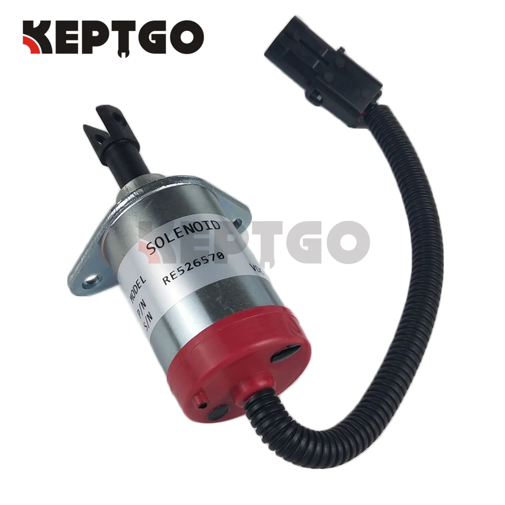 Соленоидный клапан 12 В RE526570 для John Deere 4120 4320 4520 4720 5225 5325 313|Детали генератора и