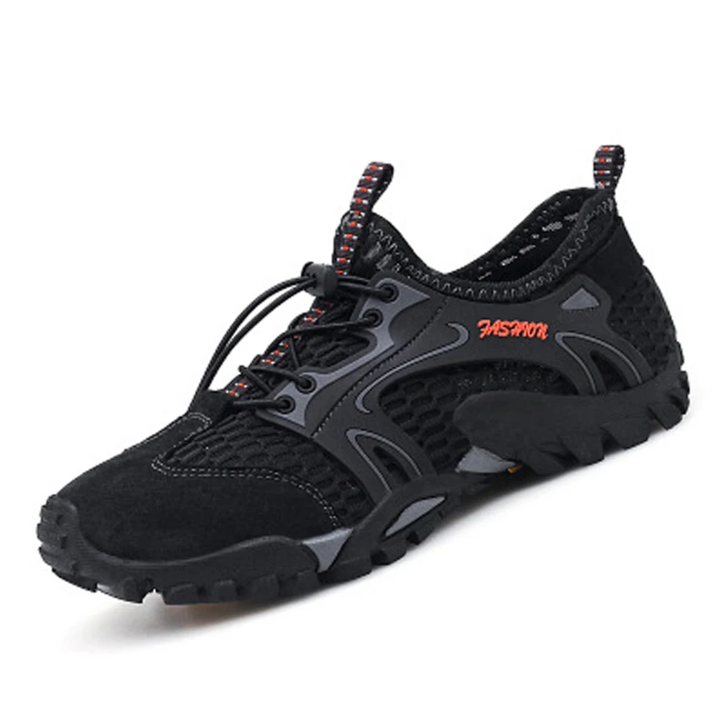 

Aqua Shoes For Men Summer Swimming Water Shoes Drain hole sole Outdoor Non-slip On surf Breathable Beach Male Wading Shoes