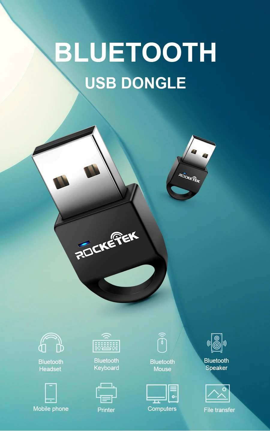 Rocketek IVT 7,0 CSR 4,0 A2DP Bluetooth адаптер независимый MAC USB ключ для компьютера динамик аудио приемник передатчик