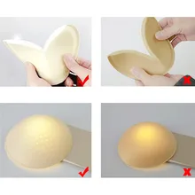 2 шт., дышащие подушечки для бюстгальтера пуш-ап из губчатой пены, для женщин, для купального костюма, вкладыши, чашечки для бюстгальтера, увеличивающие грудь, бикини, Подушечка для груди диаметром 11,5 см