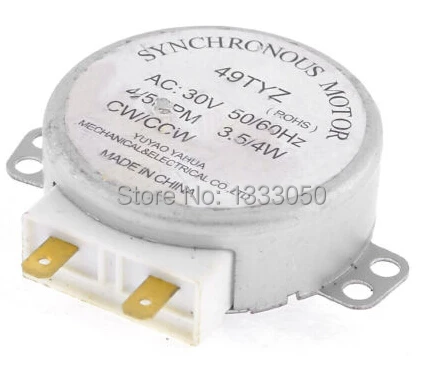 

FREE SHIPPING Microwave Oven Turntable Synchronous Motor 3.5/4W 4/5RPM AC30V