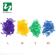 400 шт./упак. стоматологический Материал стоматологические клинья одноразовые медицинские Пластик дуги Дизайнерская обувь на танкетке; большие размеры с конец круглое отверстие 4 размера