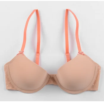 

bra Europe and the United States ladies underwear thin mold cup stereotypes bra low heart chest skin black and red 707580ABCD