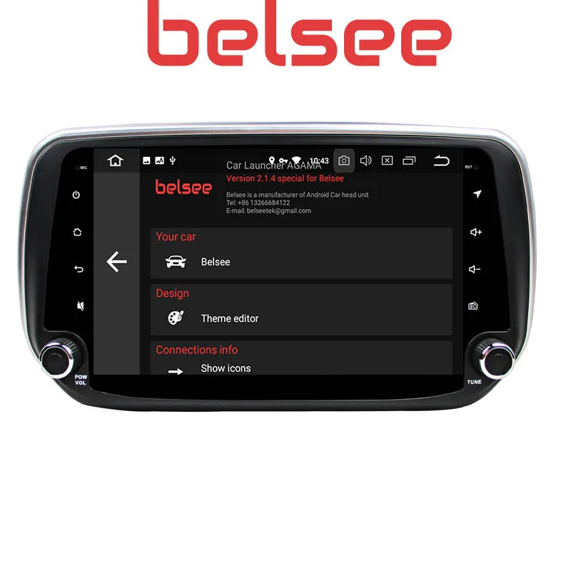 Excellent Belsee 9" IPS Screen Android 8.0 Radio Car Stereo Upgrade Head Unit GPS Navigation Player for Hyundai Santa Fe ix45 2019 2018 2