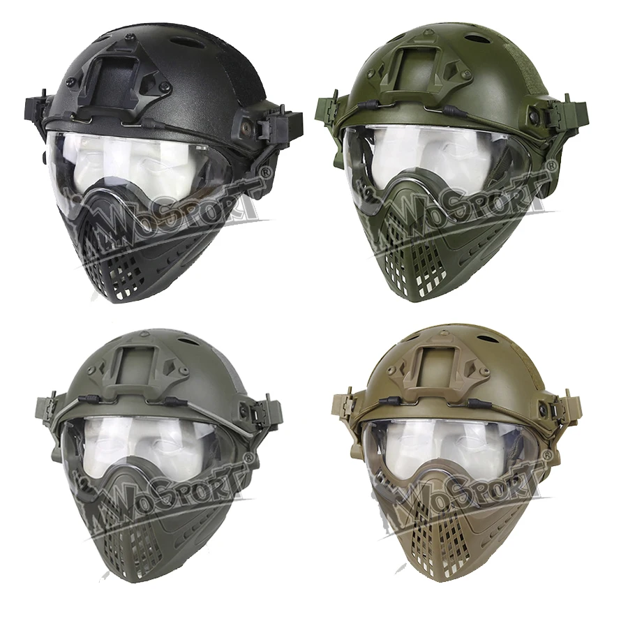 

WoSporT MTB Easy Loading and Unloading Mask One Helmet WST Navigator Helmet Solid Color Edition