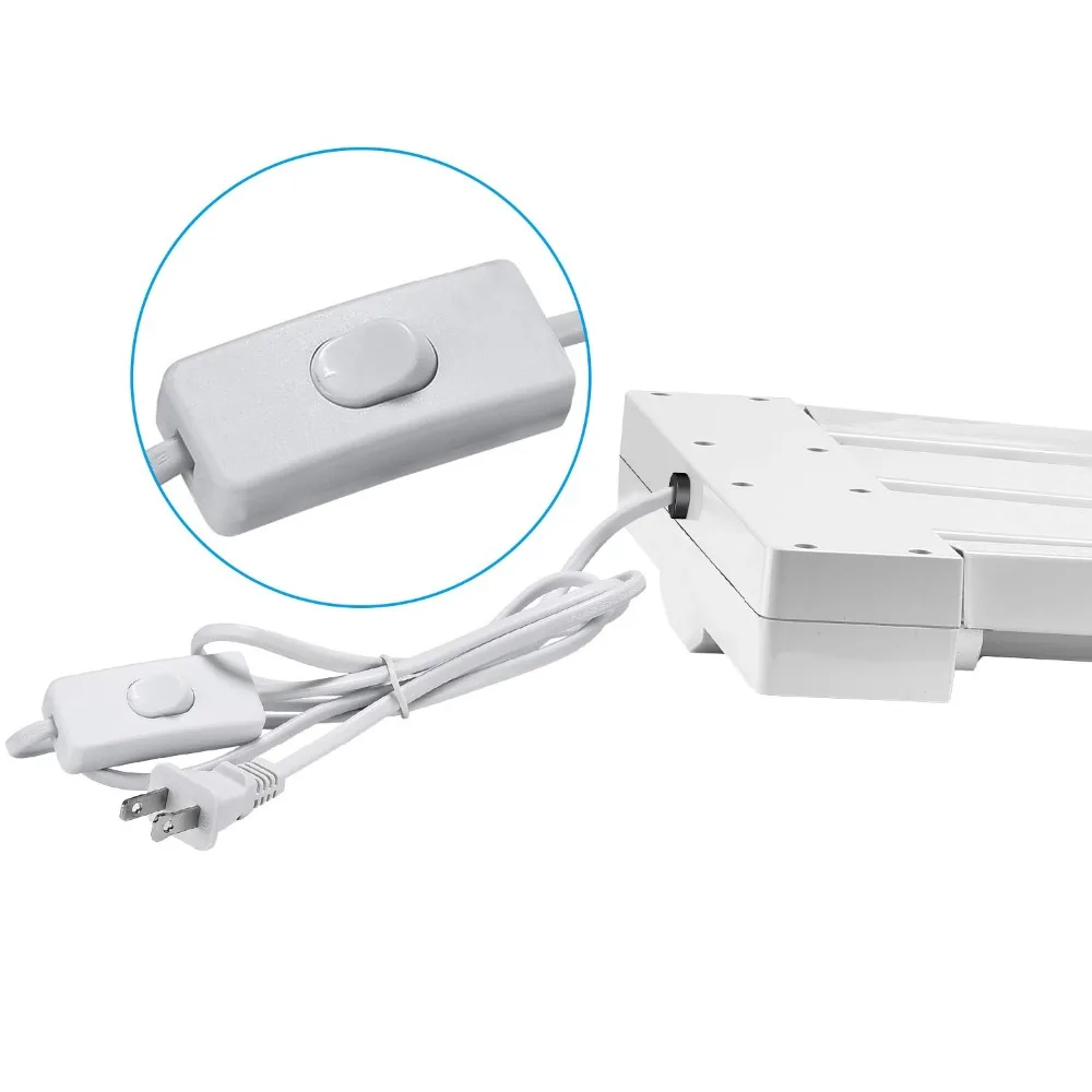 AntLux 80W 4ft Low Bay LED Utility Shop Lights, 9000 Lumens, 5000K, LED Garage Lights 4 Foot Linear High Bay Workshop Ceiling Light Fixture, Fluorescent Tube Replacement, Plug in with ONOff Switch (2)