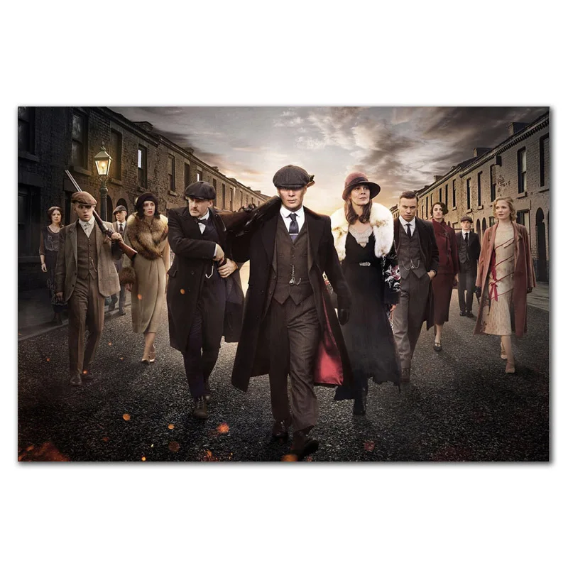 Peaky bliners Cillian Мерфи ТВ-шоу художественный постер Картина Настенная картина домашний декор, плакаты и принты - Цвет: 0014