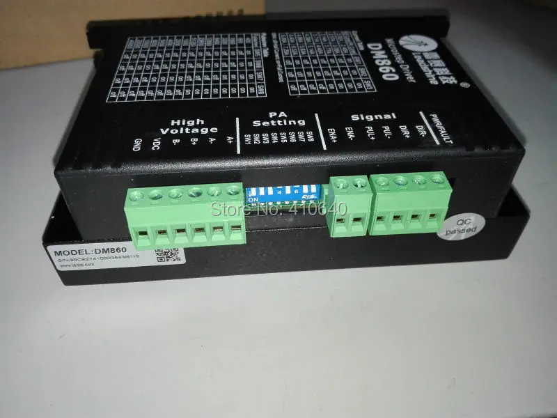 GENUINE! Leadshine DM860 2-Phase 32-Bit DSP Digital Stepper Drive of 20- 80 VDC Input Voltage and 2.4- 7.2A Output Current