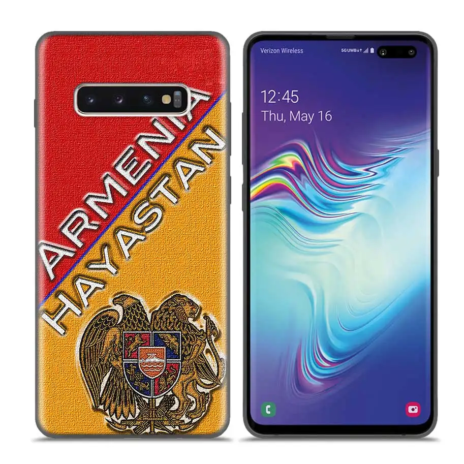 Case Coque for Samsung Galaxy S10 S9 S8 Plus 5G A30 A50 A70 A40 A20 A10 Note 8 9 10 Cover Bags Falls Armenia Armenians Flag