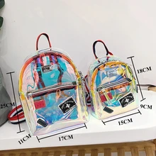 Женские мини-рюкзаки для девочек-подростков, женский рюкзак, лазерный прозрачный рюкзак, женская маленькая сумка на плечо, mochila WBS364