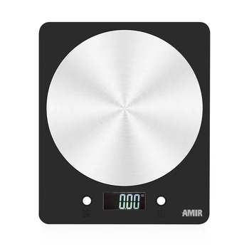 

AMIR Digital Kitchen Scale Electronic Slim Food Weighing Scales with LCD Display Home Kitchen Jewelry Stainless Steel Scale