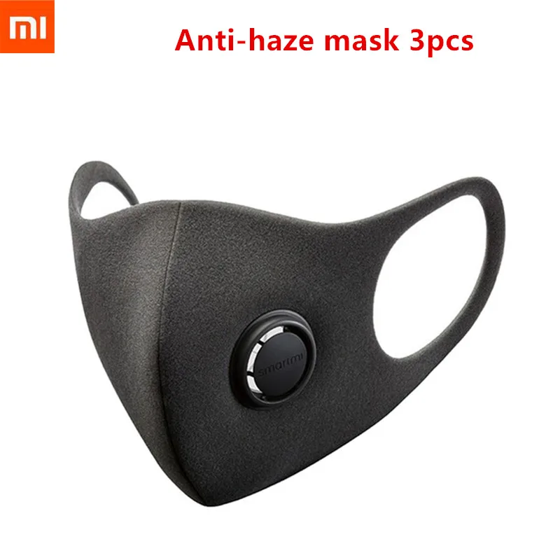 Xiao mi Smart mi PM2.5 Дымчатая Маска Анти-Дымчатая маска Регулируемая Ушная подвесная 3D дизайн удобный светильник дыхательная противотуманная маска 3 шт