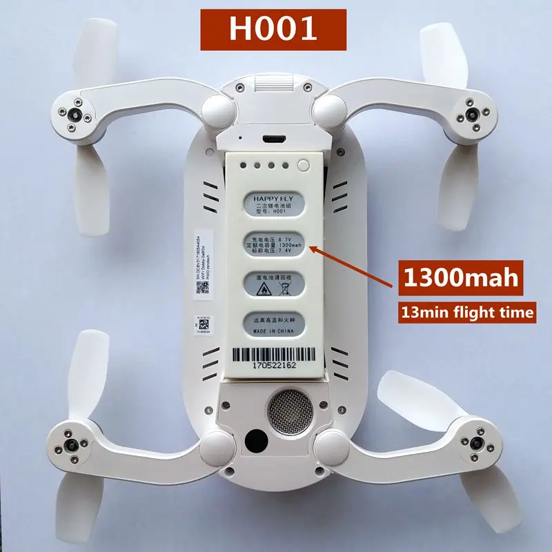 Аккумулятор ZeroTech Dobby 1300 мАч LiPo 2S Сменный аккумулятор для Pocket Selfie Drone новая версия