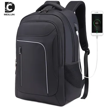 

NEW 17 inch Laptop Backpack For Men Large Capacity Water Repellent Functional Rucksack with USB Charging Port Travel Backpacks