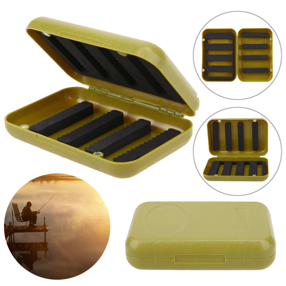 Durable ABS Plastic Foam Fly Fishing Tackle Lure Bait Hook Storage Case