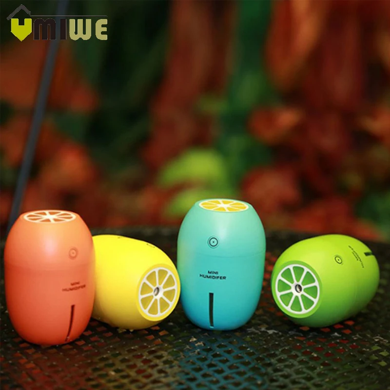 

Lemon Humidifier with LED Night Light Mini Portable Air Humidifier Mist Maker Diffuser Purifier for Home Bedroom Office Cars
