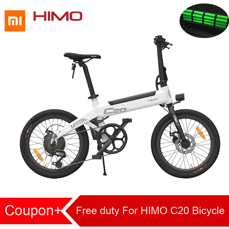 

Free duty For Xiaomi HIMO C20 Foldable Electric Moped Bicycle 250W Motor 25km/hcapacity 100kg for adults and teenagers lightweig