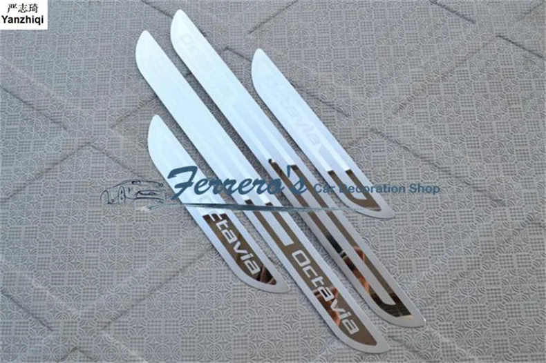 

For Skoda Octavia A5 A7 2007 2008 2009 2010 2011 2012 2013 2014 Welcome pedal door sill stainless steel car Accessories