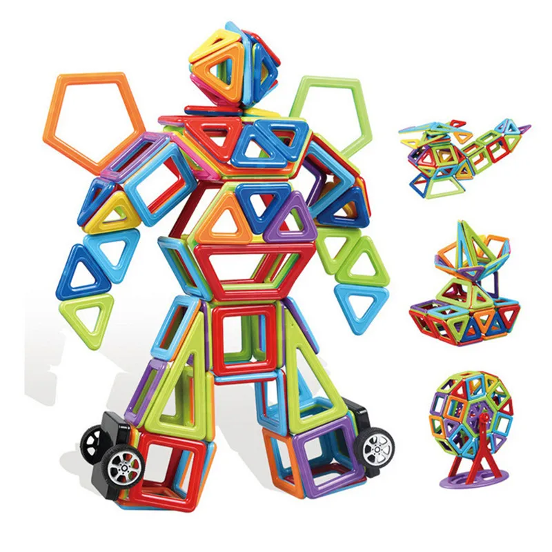 

Size Magnetic Designer Construction Set Model & Building Toy Magnets Magnetic Blocks Educational kids Toys For Children
