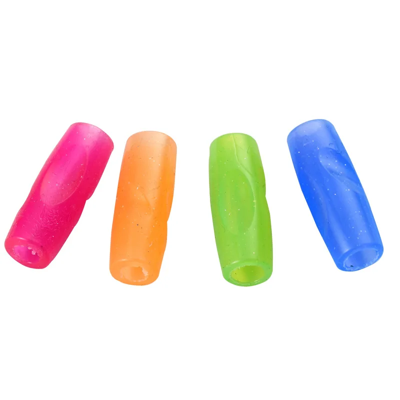 

4pcs Learning Partner Pen Cover Children Students Stationery Pencil Holding Practise Device for Correcting Pen Holder
