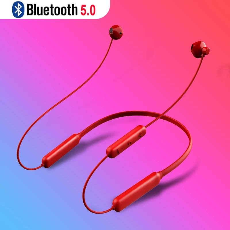 Bluetooth наушники V5.0+ EDR двойная защита от аккумулятора Спортивные наушники Bluetooth для бега 20 часов рабочего времени гарнитура