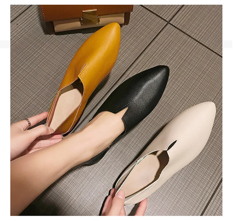 Женская обувь на плоской подошве; модная брендовая женская повседневная обувь; женская обувь из мягкой кожи; цвет черный, белый; YX946