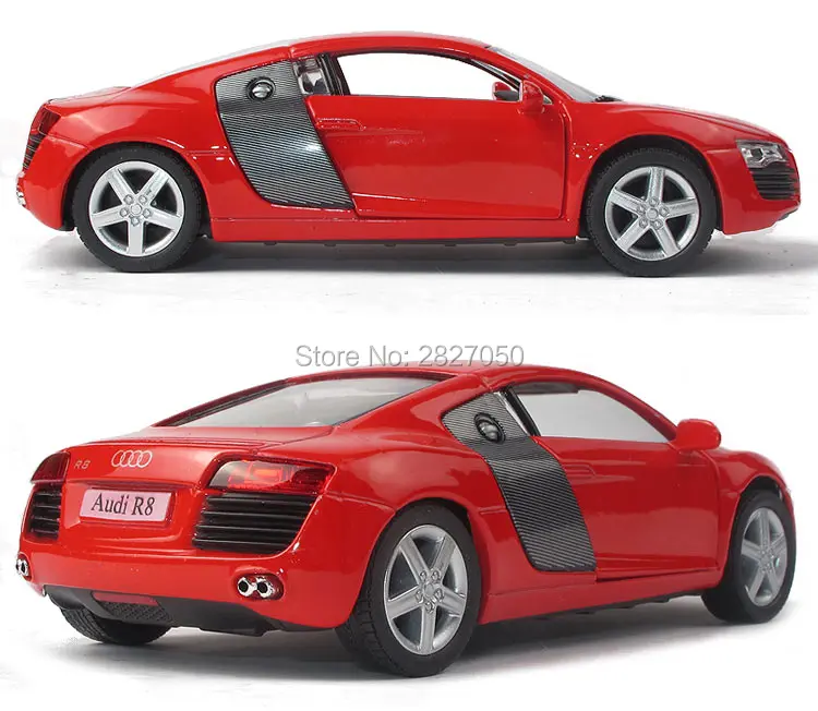 amazing 1:36 5 Inch Mini R8 Sports Car Alloy Model Racing Car Pull Back Toy Car As Gift For Boy Kids