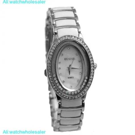 FW886A Shiny Silver Band Elliptic PNP Shiny Silver Watchcase Women Fashion Watch