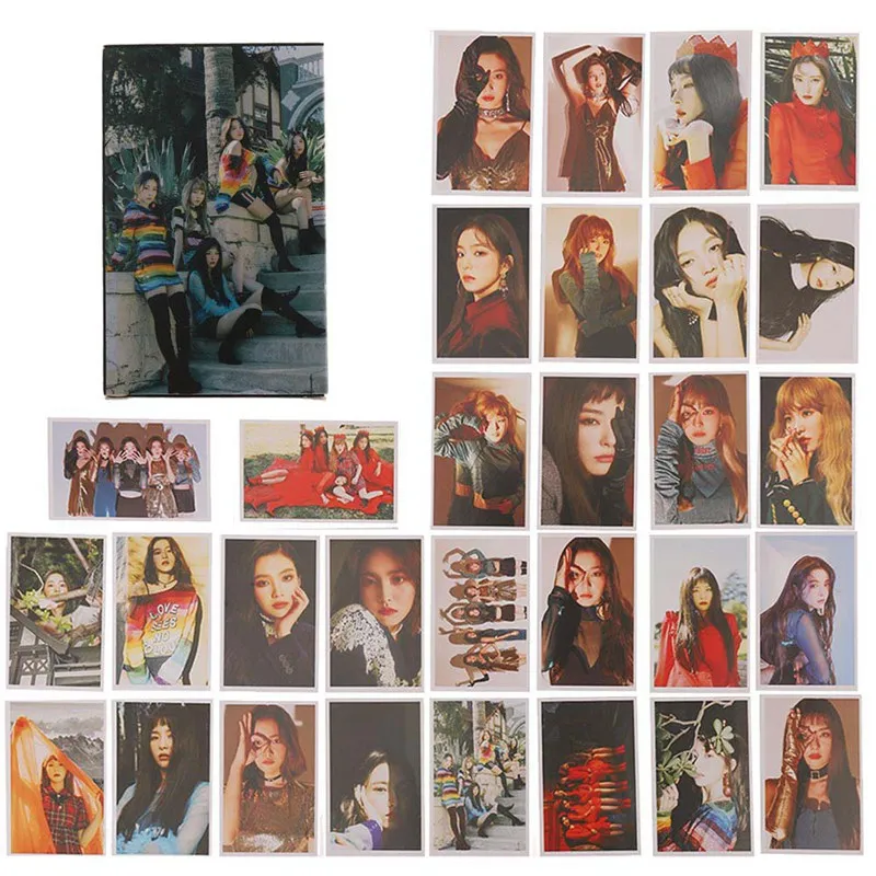 30 шт./упак. красный бархат Irene SeulGi Wendy Joy альбом LOMO карты самодельные бумажные фото карты HD фотостудия канцелярская карточка