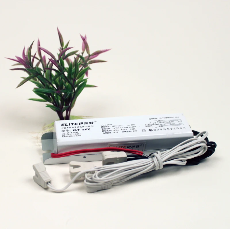 special electronic ballast boxes T8 T12 one for two 2X36W white steel