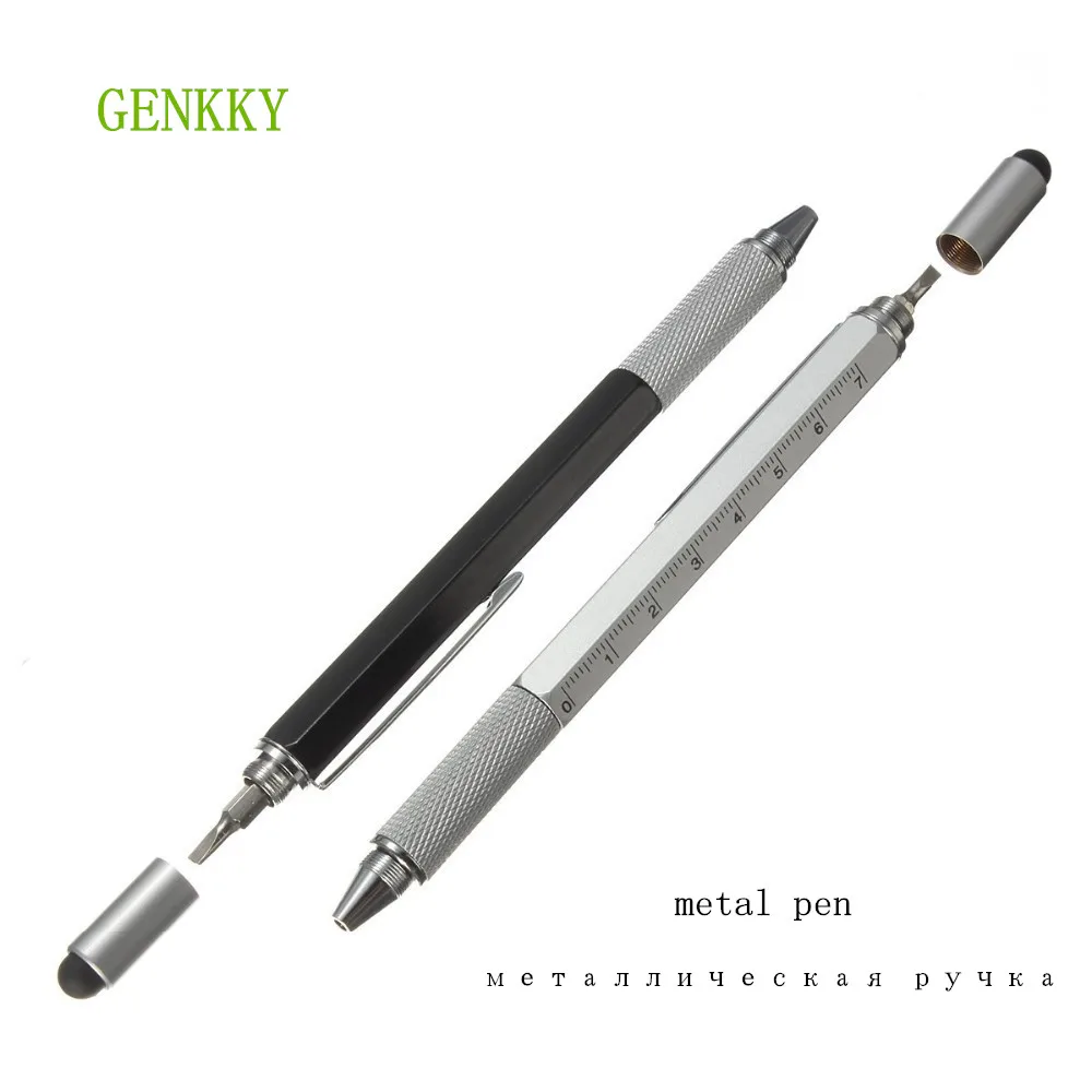 Multifunction Pen Ballpoint Pen Screwdriver Ruler Spirit Level With A