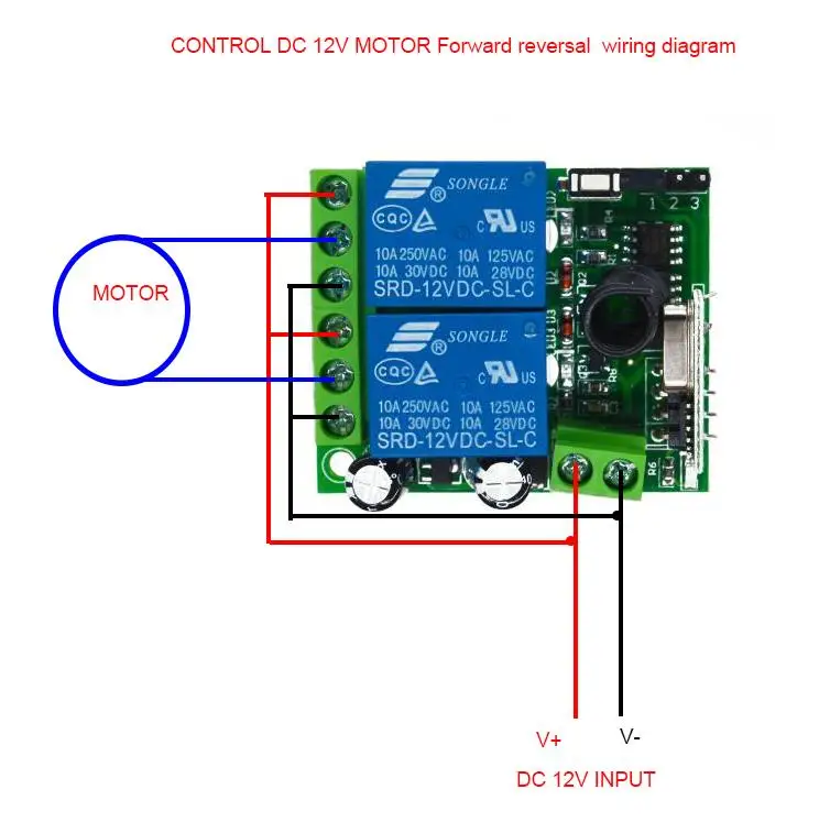 DC12V 12 В 2CH RF Беспроводная система дистанционного управления teleswitch передатчик приемник Универсальный пульт дистанционного управления/радиоприемник