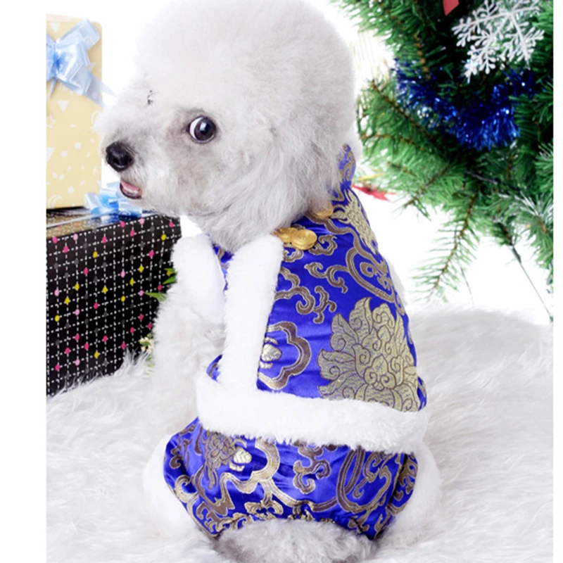 Cotton Dog Clothes for Small Dogs Unisex Fashion Dog Ethnic Uniform