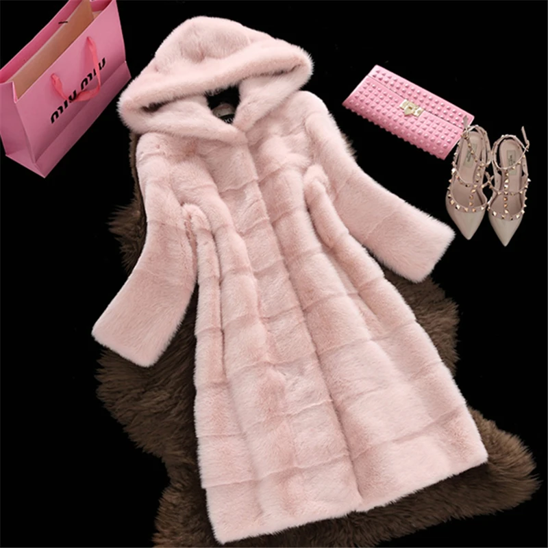 2018 Autumn Winter New Women High Imitation Mink Faux Fur Coats High Quality Coat Temperaments Long Sleeve Parkas Jacket HJB272 2018 Autumn Winter New Women High Imitation Mink Faux Fur Coats High Quality Coat Temperaments Long Sleeve Parkas Jacket HJB272
